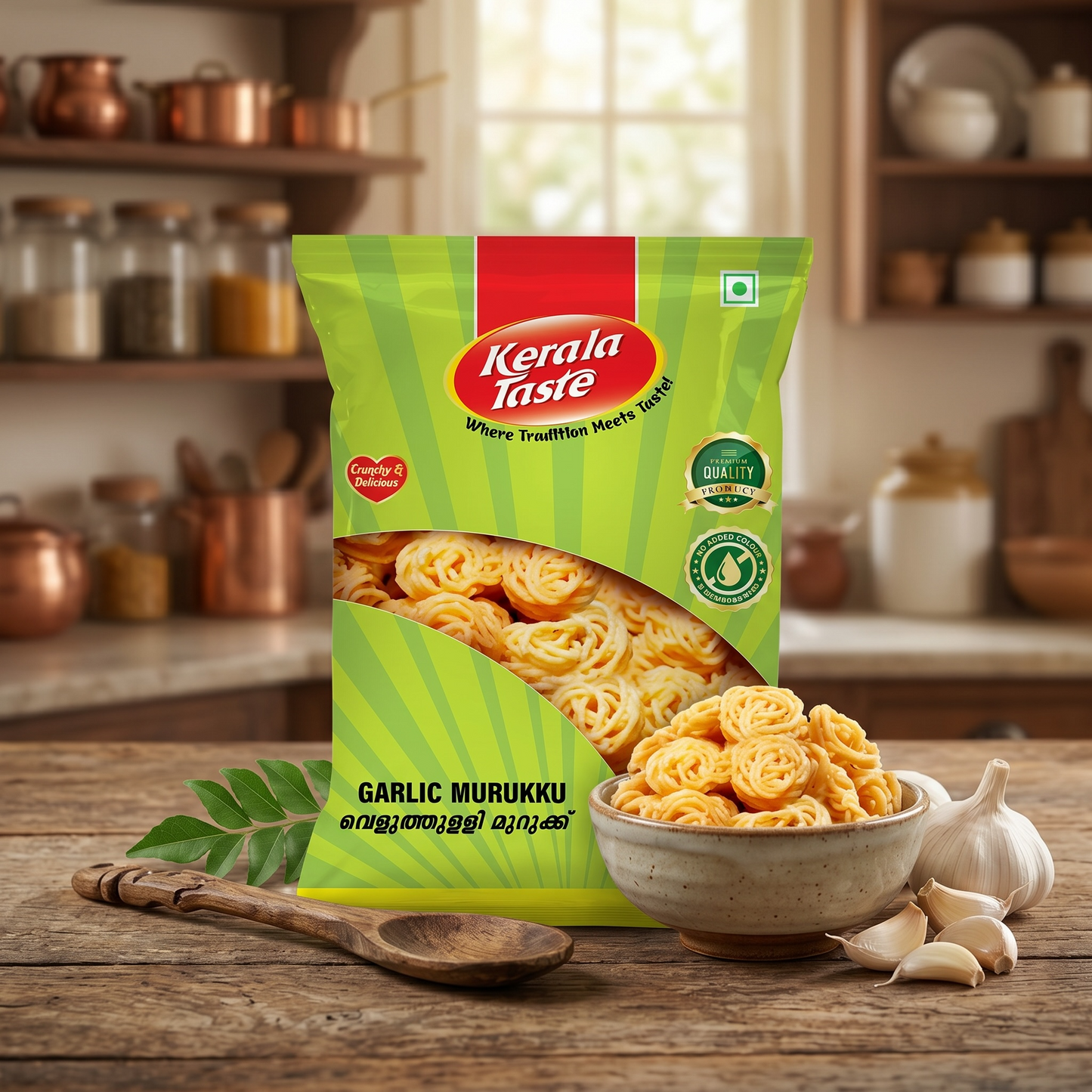 Garlic Murukku by Kerala Taste