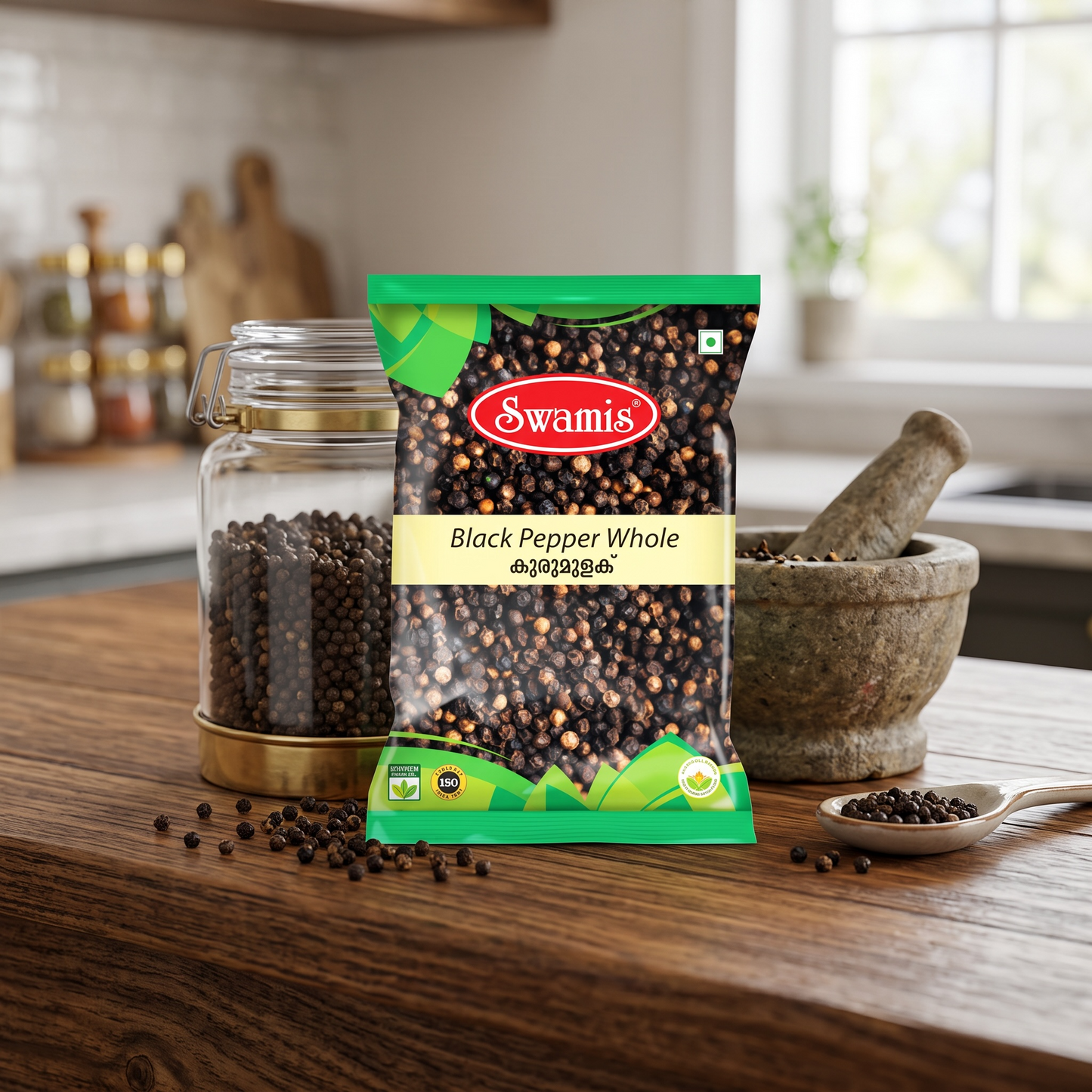 Black Pepper Whole by Swamis 100g