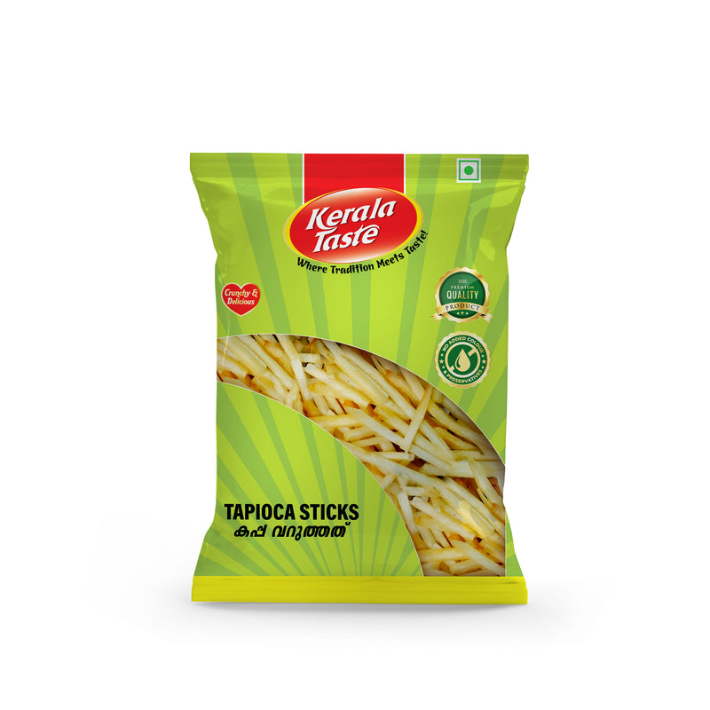 Kerala Taste Tapioca Sticks – Crunchy Kerala Snack (Kappa Varuthathu)