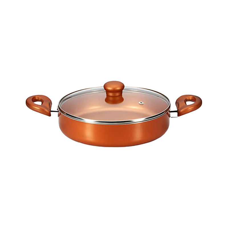 Matchless gold Salute Pan 250 mm with Glass lid by Butterfly