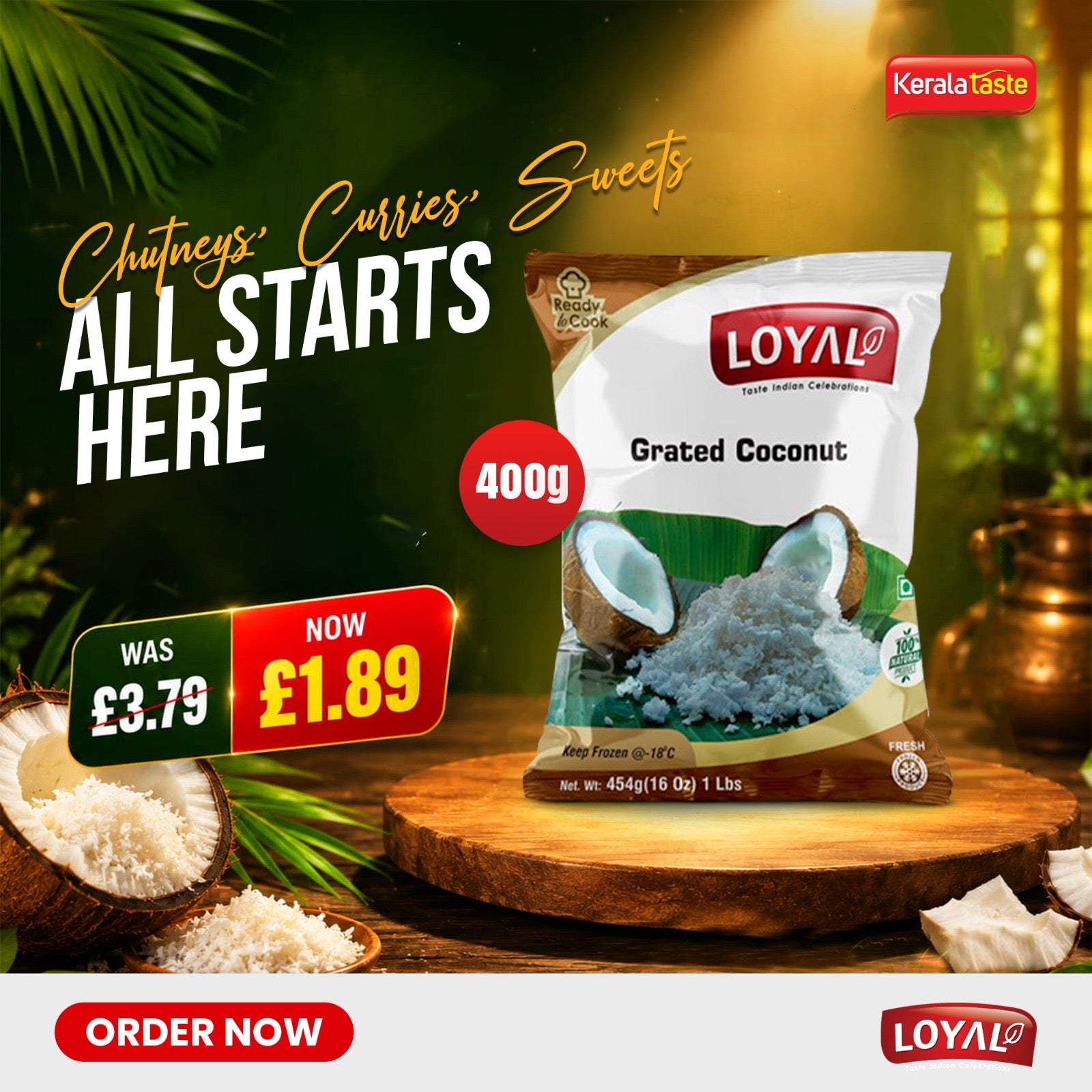 Grated Coconut by Loyal