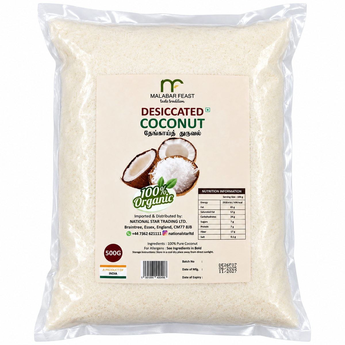 Desicated Coconut by Malabar Feast