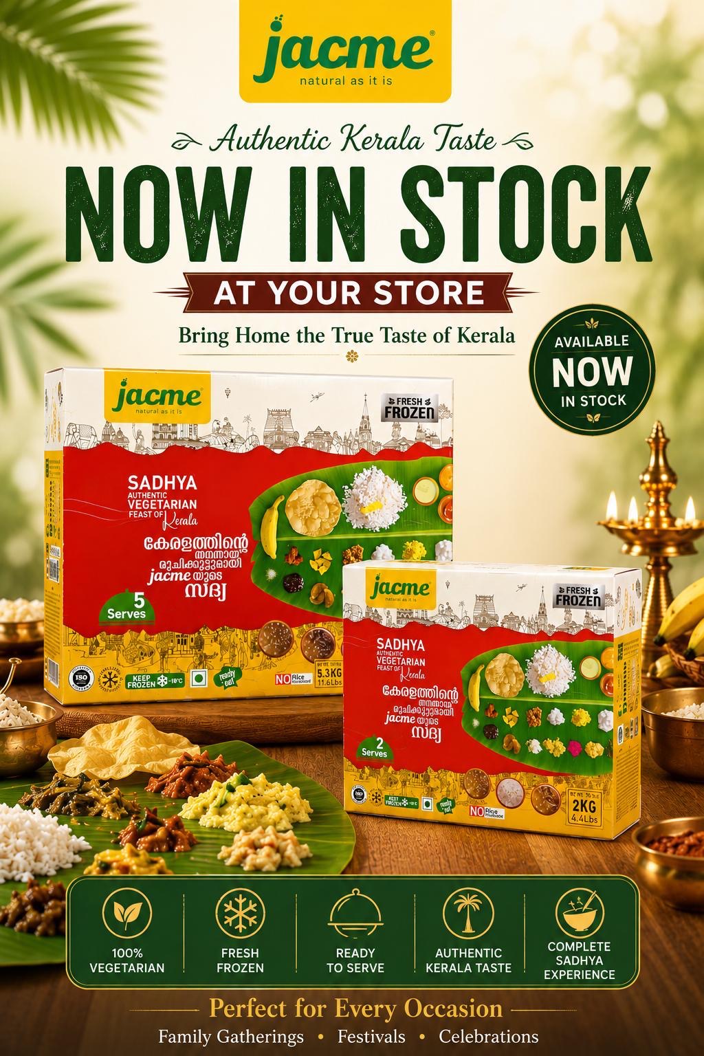 Kerala's Traditional Onam Sadhya by Jacme (Pre-Order)
