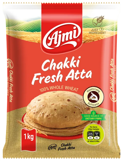 Chakki fresh Atta 1kg by Ajmi