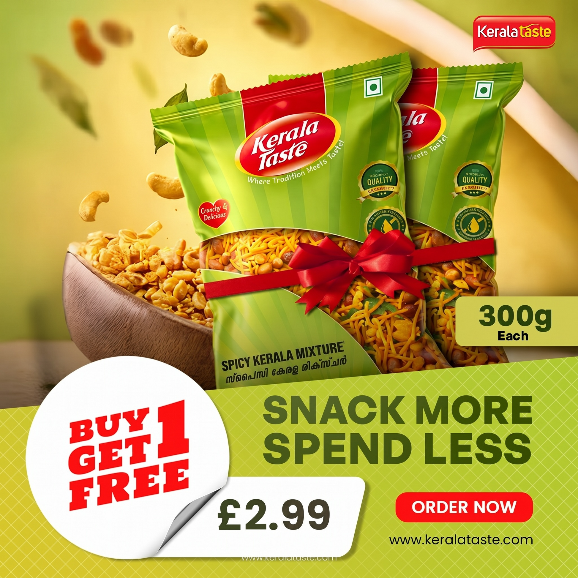 Kerala Taste Mixture (300g) - Buy 1 Get 1 FREE