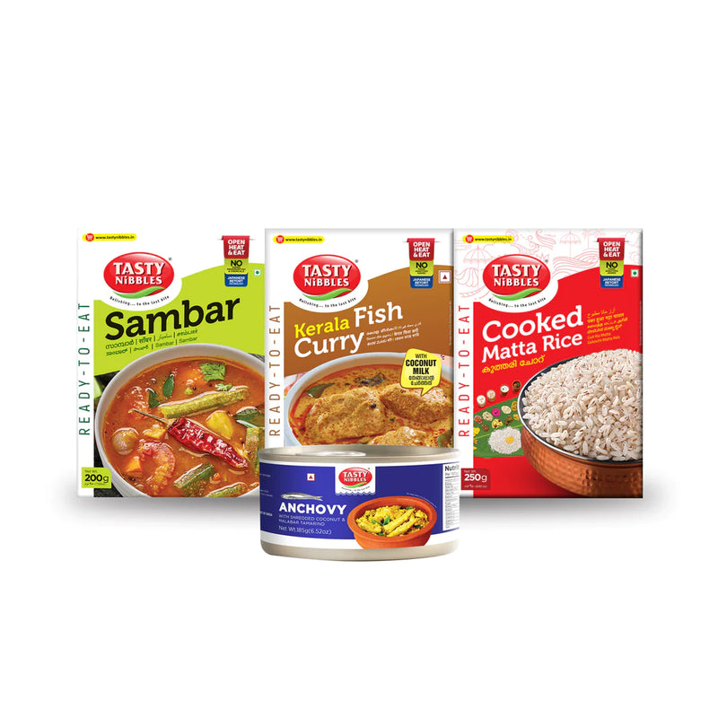 Fish Curry Meals with Sambar by Tasty Nibbles