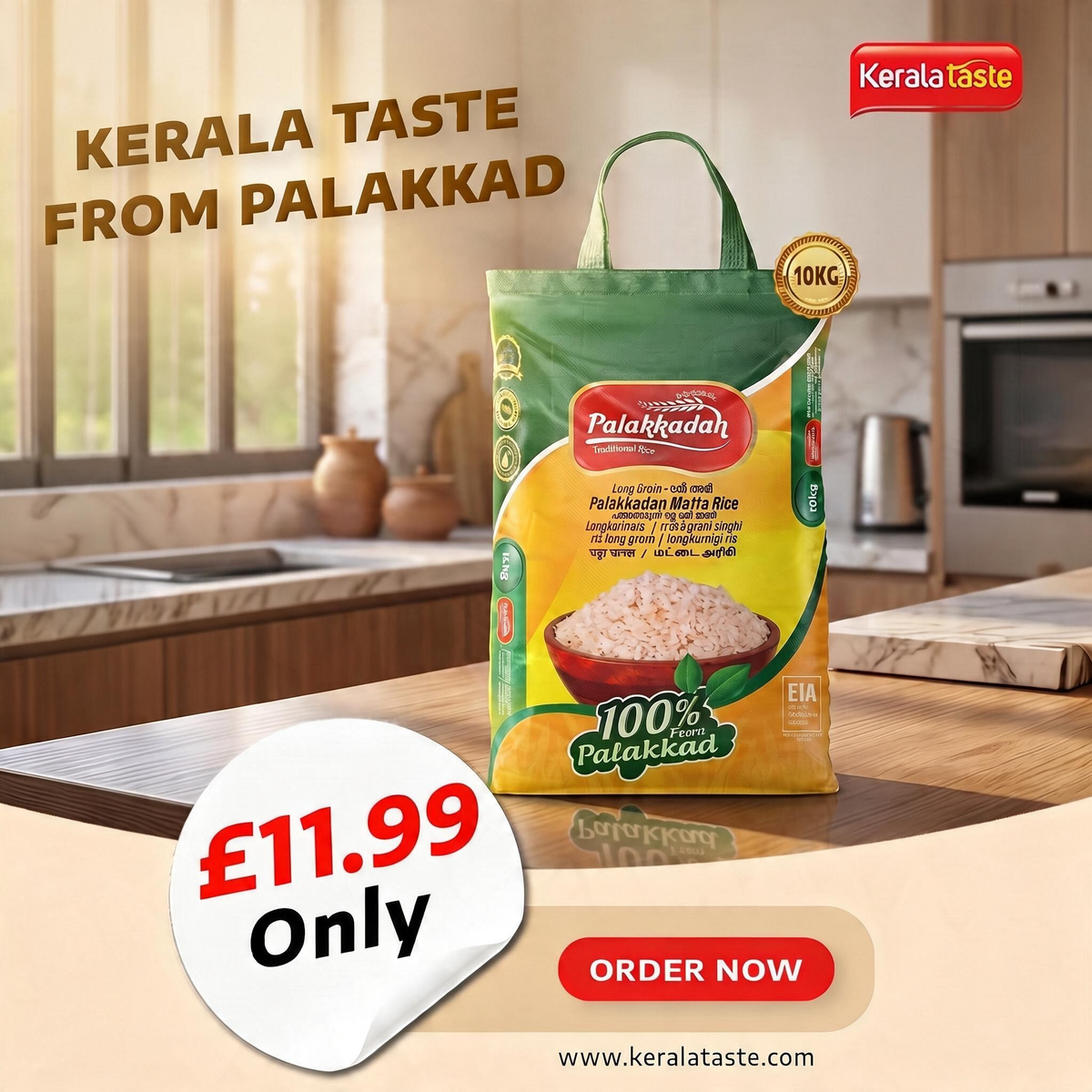 Palakkadan Matta Rice – 10kg