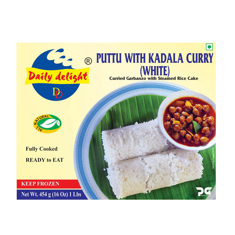 PUTTU WITH KADALA CURRY ( WHITE ) BY DAILY DELIGHT