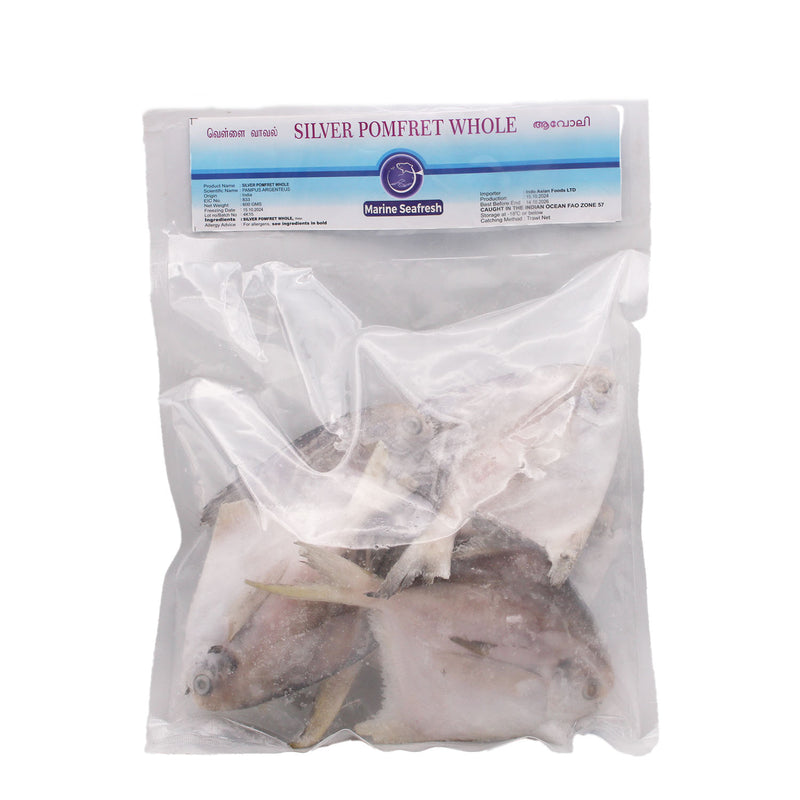 SILVER POMFRET WHOLE BY MARINE SEAFRESH