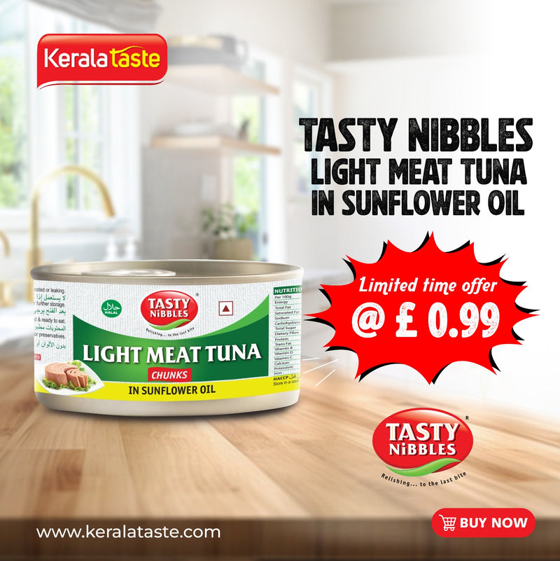 Tuna Chunks In Sunflower Oil by Tasty Nibbles