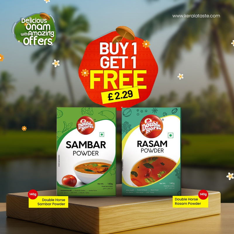 Double Horse Spice Duo – Sambar & Rasam Powder (140g Each)