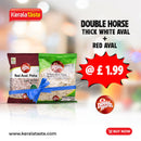 Thick White Aval + Red Aval Combo Pack By Double Horse