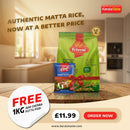Triveni Matta Rice 9.07 kg + FREE Ajmi Chemba Puttu Podi (1kg)   *(Any rice is limited to one bag per order)