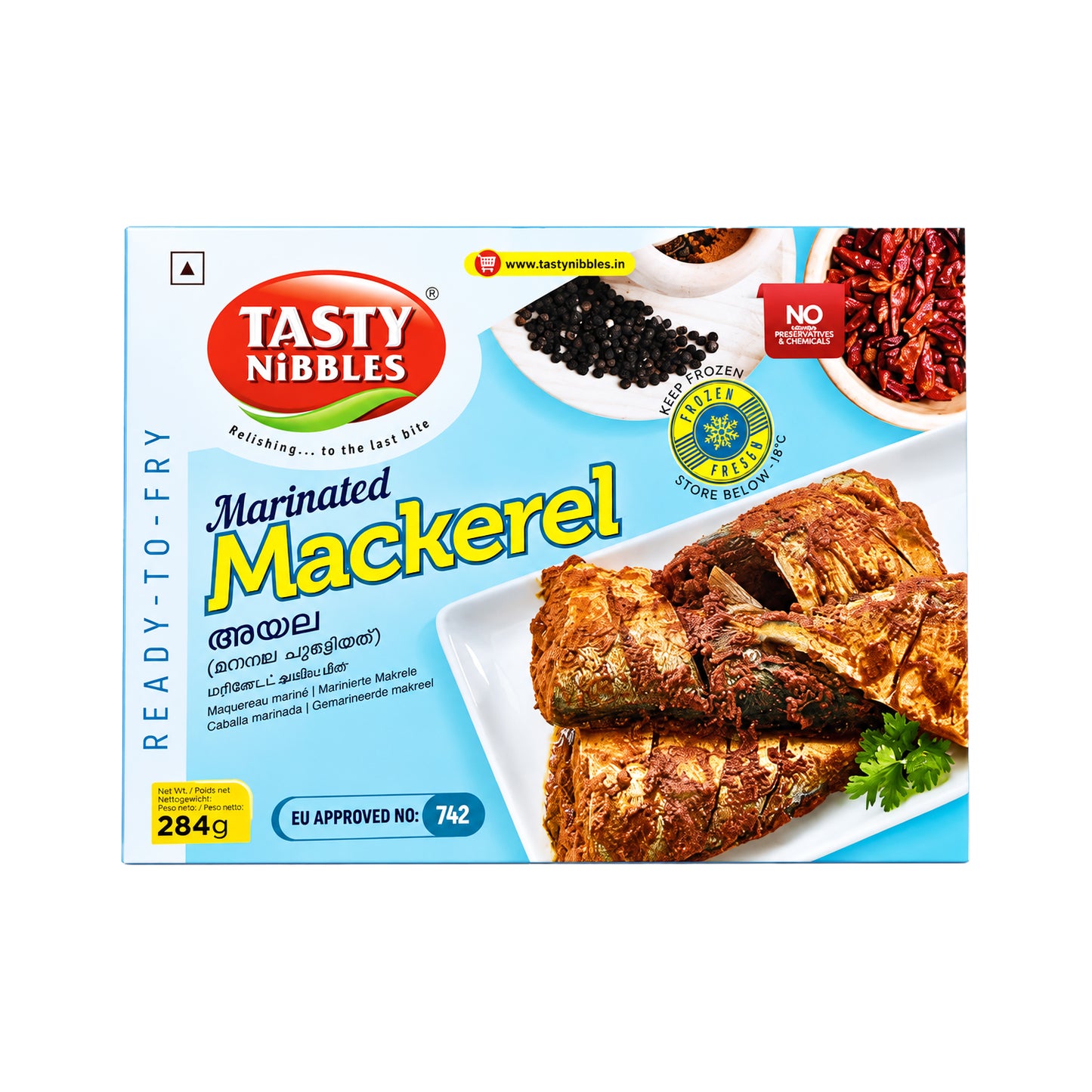 Frozen Mackerel Marinated by Tasty Nibbles