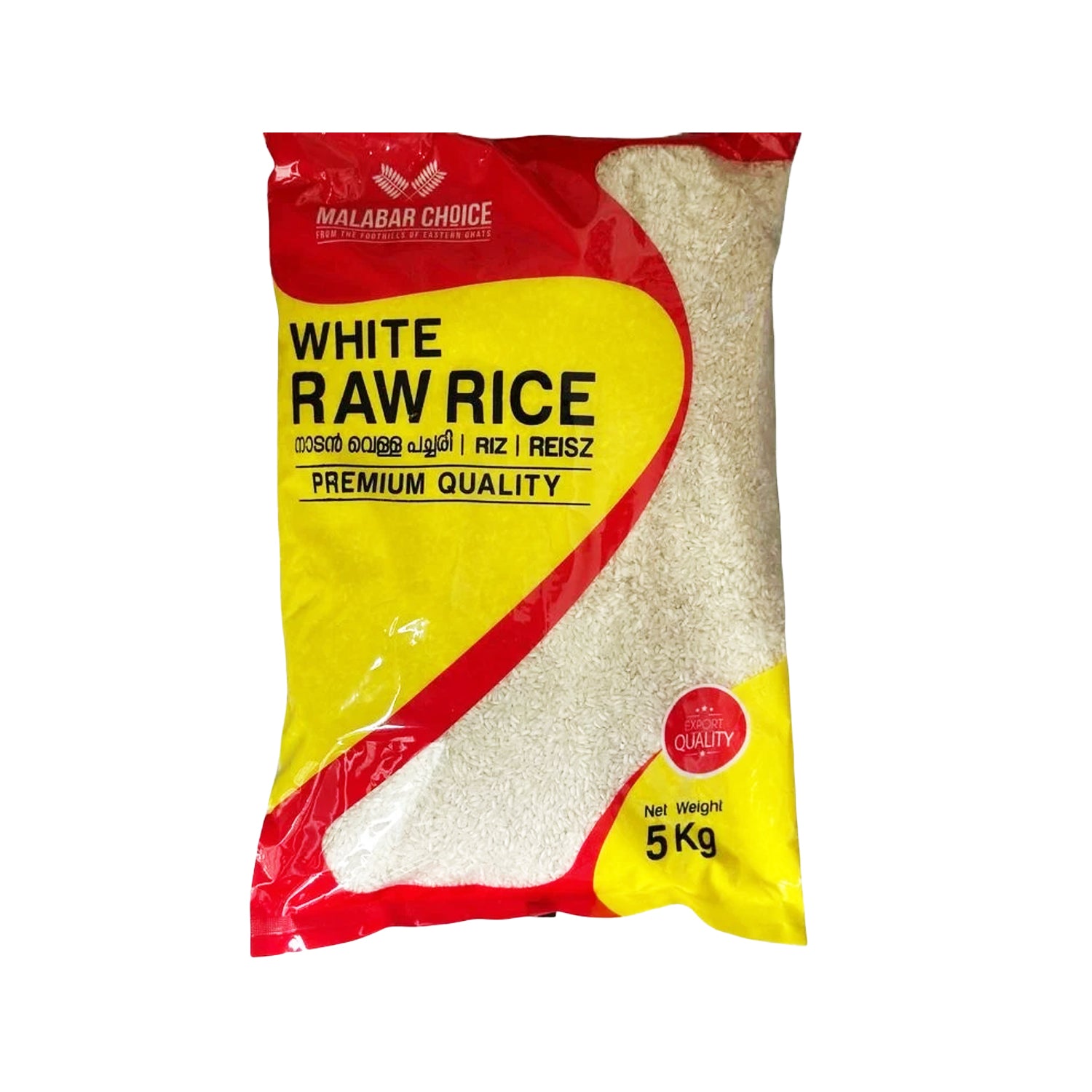 White Raw Rice 5 Kg by Malabar Choice