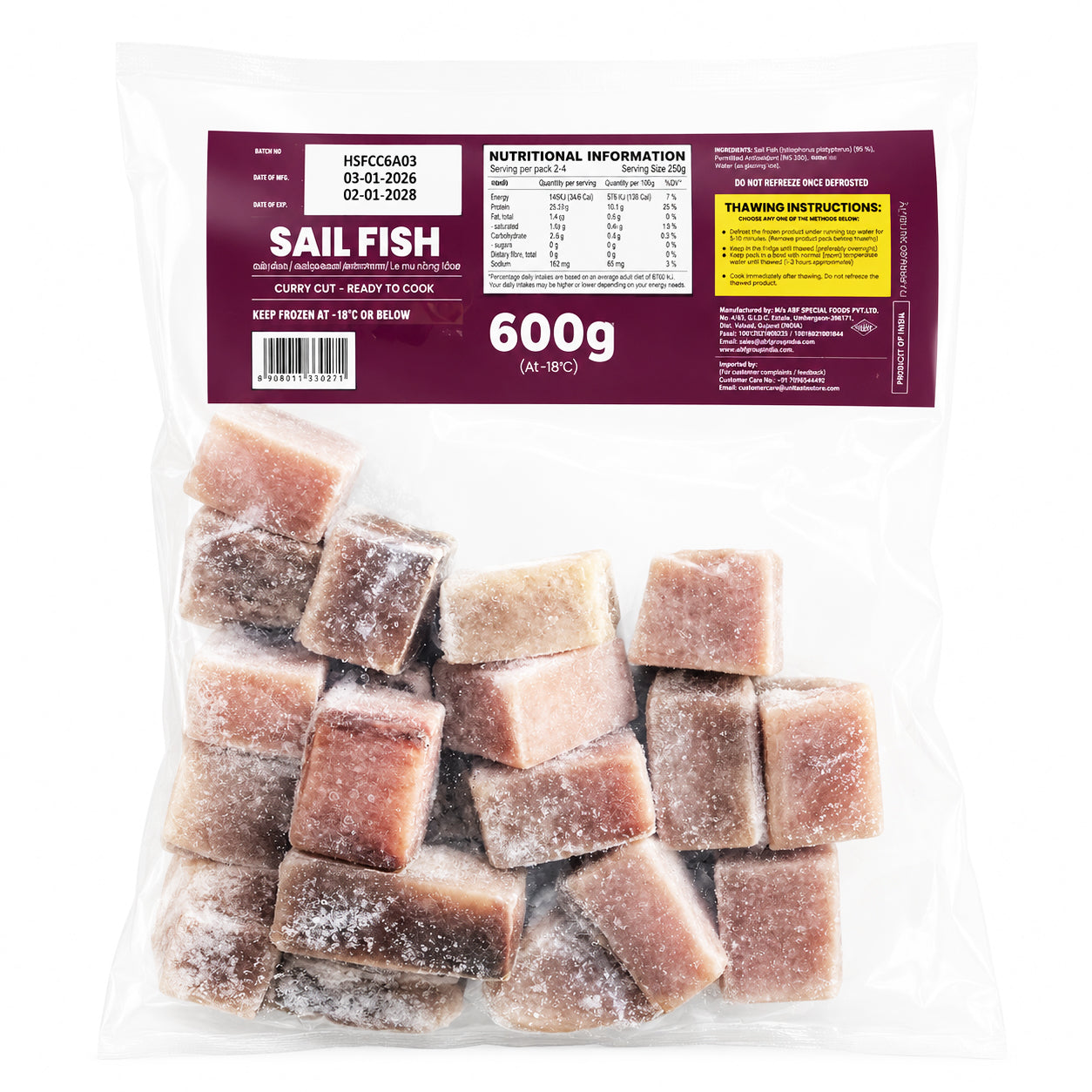 Sail Fish Curry Cut by Tasty Nibbles