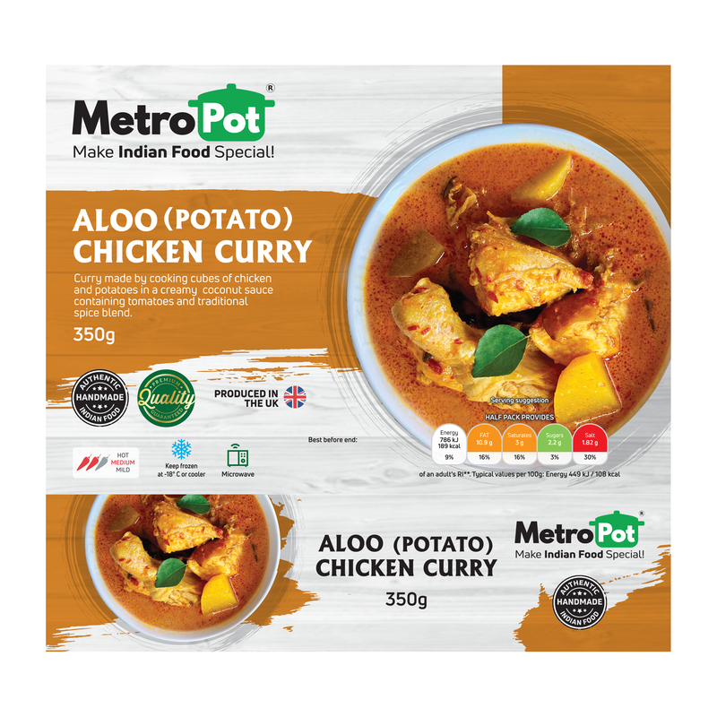 Aloo(Potato) Chicken Curry by Metropot