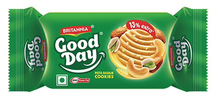 Good Day Pistachio Almond Cookies By Britannia 216G