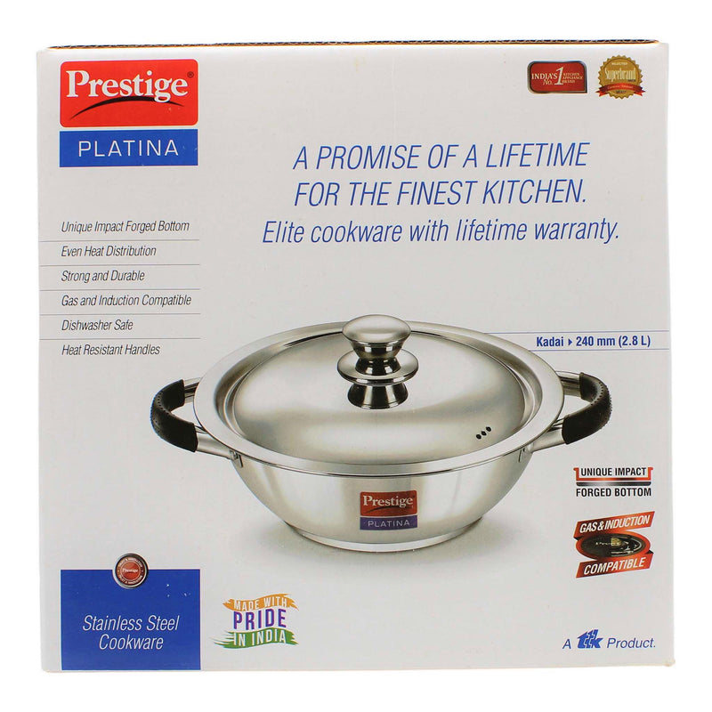 Prestige Platina Kadai & Lid