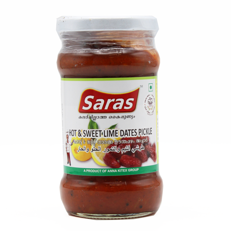 Hot & Sweet Lime Dates Pickle By Saras