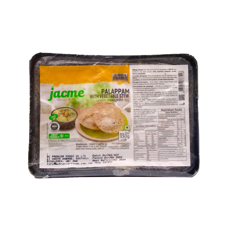 Palappam with Vegetable Stew by Jacme