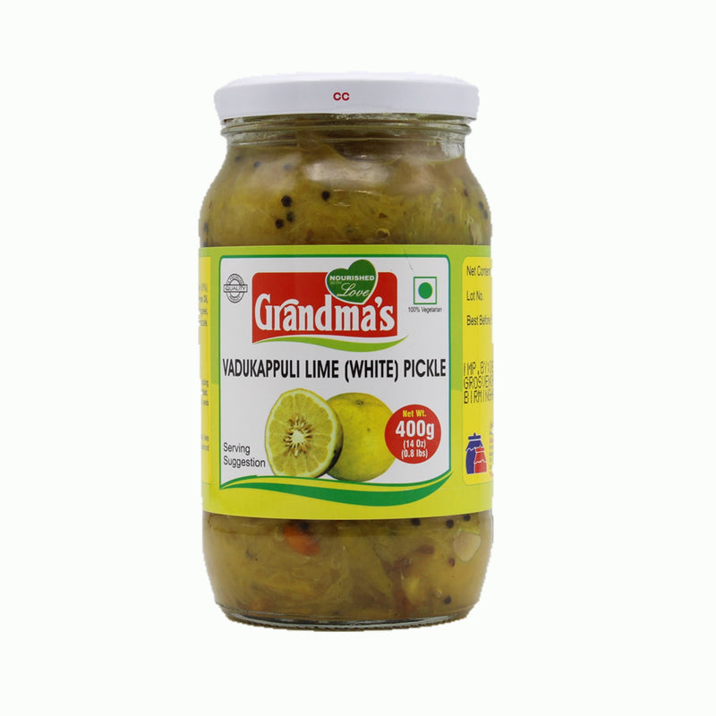 Grandma's VADUKAPPULI LIME PICKLE (White)