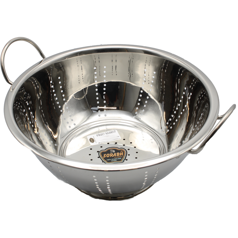 Stainless Steel Strainer Bowl by Sorabh